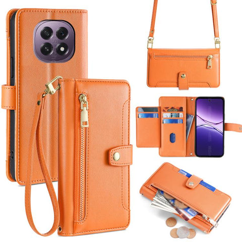 Sheep Texture Cross-body Zipper Wallet Leather Phone Case, For OPPO Find X9 Pro 5G, For OPPO K13 Turbo Pro 5G, For OPPO Reno14 F 5G, For OPPO A5x 5G Global, For OPPO A5 5G 2025 Global, For OPPO Reno14 Pro 5G, For OPPO Reno14 5G, For OPPO Find X8s+ 5G