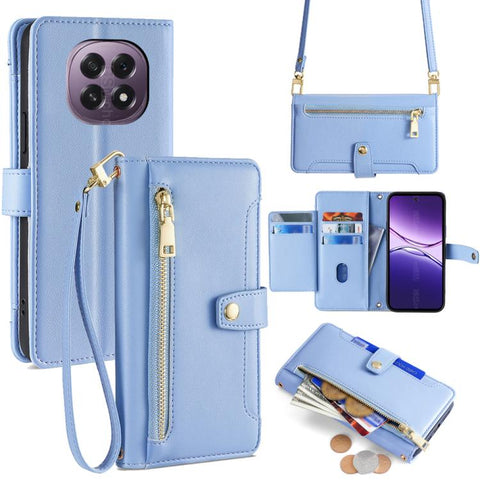 Sheep Texture Cross-body Zipper Wallet Leather Phone Case, For OPPO Find X9 Pro 5G, For OPPO K13 Turbo Pro 5G, For OPPO Reno14 F 5G, For OPPO A5x 5G Global, For OPPO A5 5G 2025 Global, For OPPO Reno14 Pro 5G, For OPPO Reno14 5G, For OPPO Find X8s+ 5G
