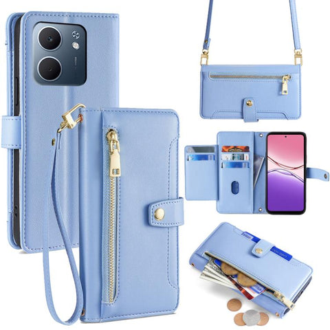 Sheep Texture Cross-body Zipper Wallet Leather Phone Case, For OPPO Find X9 Pro 5G, For OPPO K13 Turbo Pro 5G, For OPPO Reno14 F 5G, For OPPO A5x 5G Global, For OPPO A5 5G 2025 Global, For OPPO Reno14 Pro 5G, For OPPO Reno14 5G, For OPPO Find X8s+ 5G