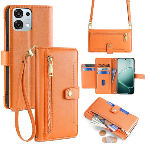 Sheep Texture Cross-body Zipper Wallet Leather Phone Case, For OPPO Find X9s Pro 5G, For OPPO Find X9 Ultra 5G, For OPPO A6s 4G, For OPPO Reno15 F 5G, For OPPO A6x 4G Global, For OPPO Reno15 5G Global, For OPPO Find X9 5G, For OPPO F31 5G