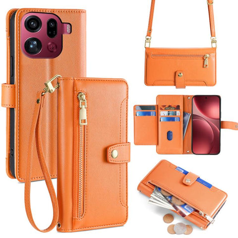 Sheep Texture Cross-body Zipper Wallet Leather Phone Case, For OPPO Find X9 Pro 5G, For OPPO K13 Turbo Pro 5G, For OPPO Reno14 F 5G, For OPPO A5x 5G Global, For OPPO A5 5G 2025 Global, For OPPO Reno14 Pro 5G, For OPPO Reno14 5G, For OPPO Find X8s+ 5G