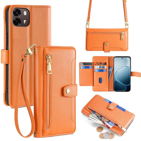 Sheep Texture Cross-body Zipper Wallet Leather Phone Case, For OPPO Find X9s Pro 5G, For OPPO Find X9 Ultra 5G, For OPPO A6s 4G, For OPPO Reno15 F 5G, For OPPO A6x 4G Global, For OPPO Reno15 5G Global, For OPPO Find X9 5G, For OPPO F31 5G