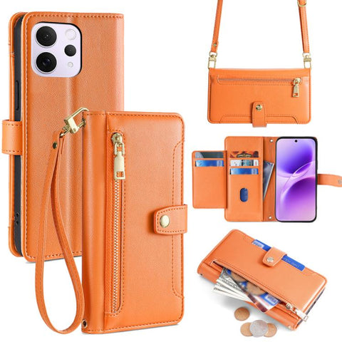 Sheep Texture Cross-body Zipper Wallet Leather Phone Case, For vivo X300s 5G, For vivo V70 FE 5G, For vivo Y05 4G, For vivo Y500i 5G, For vivo X300 Ultra 5G, For vivo S50 Pro mini 5G, For vivo S50 5G, For vivo X300 Pro 5G