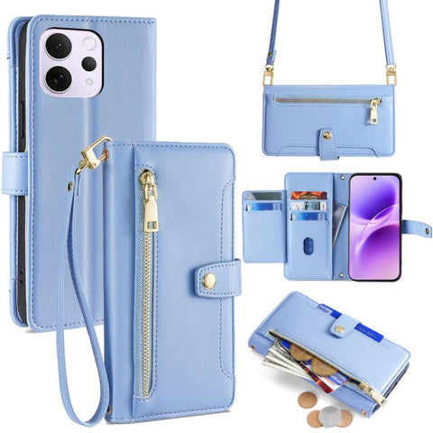 Sheep Texture Cross-body Zipper Wallet Leather Phone Case, For vivo X300s 5G, For vivo V70 FE 5G, For vivo Y05 4G, For vivo Y500i 5G, For vivo X300 Ultra 5G, For vivo S50 Pro mini 5G, For vivo S50 5G, For vivo X300 Pro 5G