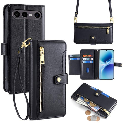 Sheep Texture Cross-body Zipper Wallet Leather Phone Case, For vivo X300s 5G, For vivo V70 FE 5G, For vivo Y05 4G, For vivo Y500i 5G, For vivo X300 Ultra 5G, For vivo S50 Pro mini 5G, For vivo S50 5G, For vivo X300 Pro 5G