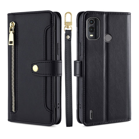Lite Sheep Texture Cross-body Zipper Wallet Leather Phone Case, For Nokia G42 5G, For Nokia C02 TA-1522, For Nokia G11 Plus, For Nokia C300 4G US Edition, For Nokia C110 4G