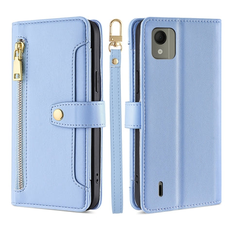 Lite Sheep Texture Cross-body Zipper Wallet Leather Phone Case, For Nokia G42 5G, For Nokia C02 TA-1522, For Nokia G11 Plus, For Nokia C300 4G US Edition, For Nokia C110 4G
