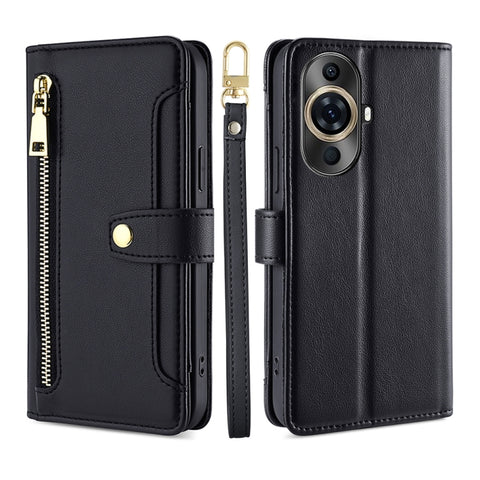 Sheep Texture Cross-body Zipper Wallet Leather Phone Case, For Huawei nova 12 5G, For Huawei nova 11 Pro 4G / 11 Ultra 4G, For Huawei nova 11 4G