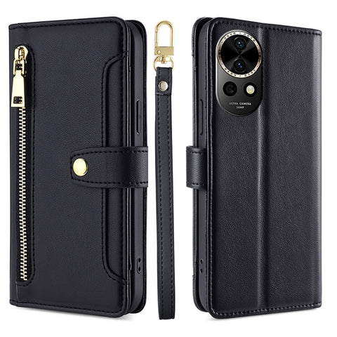 Sheep Texture Cross-body Zipper Wallet Leather Phone Case, For Huawei nova 12 5G, For Huawei nova 11 Pro 4G / 11 Ultra 4G, For Huawei nova 11 4G