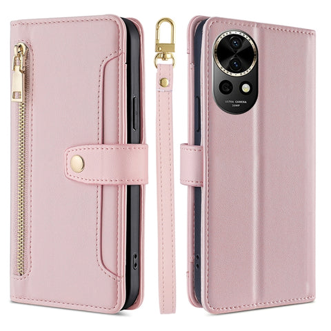 Sheep Texture Cross-body Zipper Wallet Leather Phone Case, For Huawei nova 12 5G, For Huawei nova 11 Pro 4G / 11 Ultra 4G, For Huawei nova 11 4G