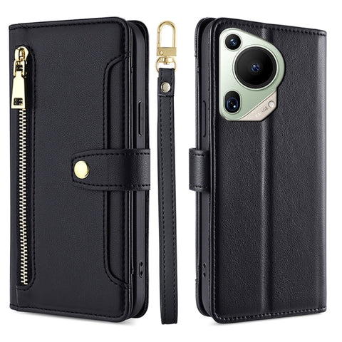 Sheep Texture Cross-body Zipper Wallet Leather Phone Case, For Huawei Pura 80 5G, For Huawei nova 14 Ultra 5G, For Huawei nova 14 Pro 5G, For Huawei nova 14 5G, For Huawei Pura 70 Pro / 70 Pro+ 5G, For Huawei Pura 70 Ultra 5G, For Huawei nova 12i 4G   ...