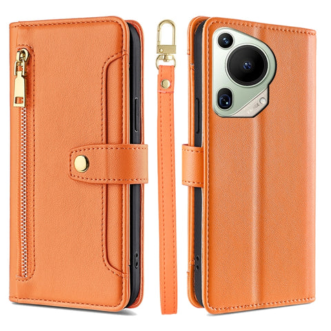 Sheep Texture Cross-body Zipper Wallet Leather Phone Case, For Huawei Pura 80 5G, For Huawei nova 14 Ultra 5G, For Huawei nova 14 Pro 5G, For Huawei nova 14 5G, For Huawei Pura 70 Pro / 70 Pro+ 5G, For Huawei Pura 70 Ultra 5G, For Huawei nova 12i 4G   ...
