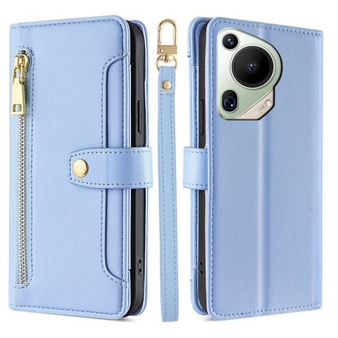 Sheep Texture Cross-body Zipper Wallet Leather Phone Case, For Huawei Pura 80 5G, For Huawei nova 14 Ultra 5G, For Huawei nova 14 Pro 5G, For Huawei nova 14 5G, For Huawei Pura 70 Pro / 70 Pro+ 5G, For Huawei Pura 70 Ultra 5G, For Huawei nova 12i 4G   ...