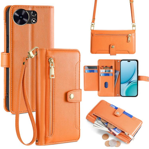 Sheep Texture Cross-body Zipper Wallet Leather Phone Case, For Huawei Enjoy 90 Pro Max 5G, For Huawei Enjoy 90 Plus 5G, For Huawei nova 15 Ultra, For Huawei nova 15 Pro, For Huawei nova 15, For Huawei Mate 80 Pro Max 5G, For Huawei Mate 80 5G          ...