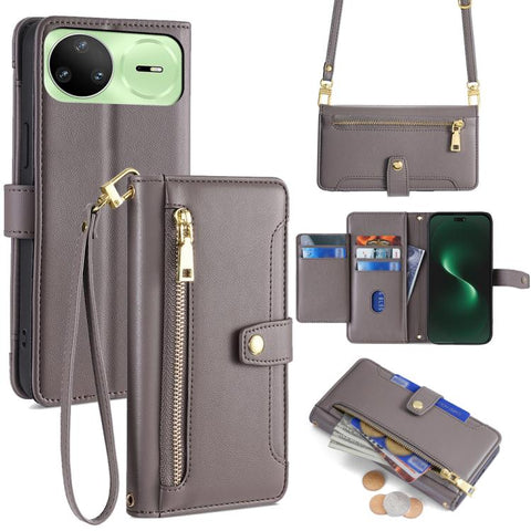 Sheep Texture Cross-body Zipper Wallet Leather Phone Case, For Huawei Enjoy 90 Pro Max 5G, For Huawei Enjoy 90 Plus 5G, For Huawei nova 15 Ultra, For Huawei nova 15 Pro, For Huawei nova 15, For Huawei Mate 80 Pro Max 5G, For Huawei Mate 80 5G          ...