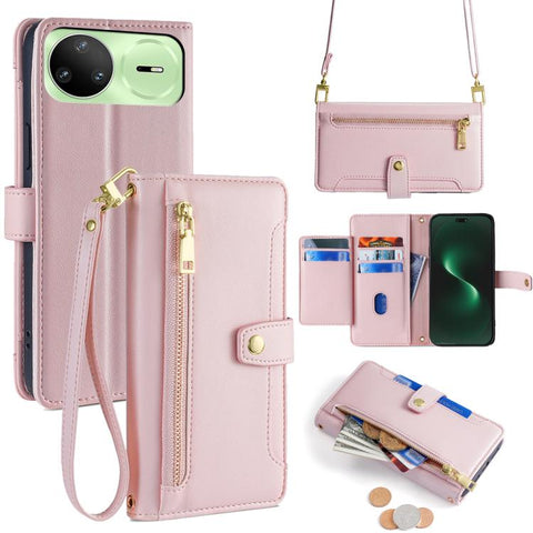 Sheep Texture Cross-body Zipper Wallet Leather Phone Case, For Huawei Enjoy 90 Pro Max 5G, For Huawei Enjoy 90 Plus 5G, For Huawei nova 15 Ultra, For Huawei nova 15 Pro, For Huawei nova 15, For Huawei Mate 80 Pro Max 5G, For Huawei Mate 80 5G          ...