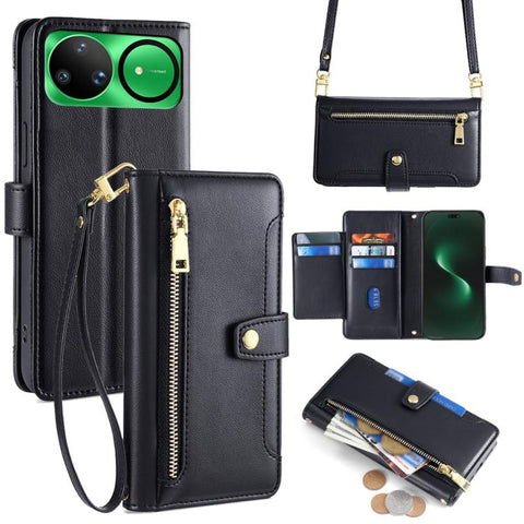 Sheep Texture Cross-body Zipper Wallet Leather Phone Case, For Huawei Enjoy 90 Pro Max 5G, For Huawei Enjoy 90 Plus 5G, For Huawei nova 15 Ultra, For Huawei nova 15 Pro, For Huawei nova 15, For Huawei Mate 80 Pro Max 5G, For Huawei Mate 80 5G          ...