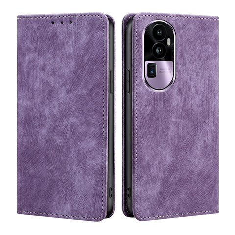 RFID Anti-theft Brush Magnetic Leather Phone Case, For OPPO A38 4G / A18 4G, For OPPO A2 Pro 5G, For OPPO A58 4G, For OPPO Reno10 5G / Reno10 Pro 5G Global, For OPPO A78 4G, For OPPO Reno10 Pro+ 5G, For OPPO A1 5G, For OPPO A79 5G