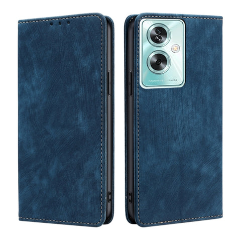 RFID Anti-theft Brush Magnetic Leather Phone Case, For OPPO A38 4G / A18 4G, For OPPO A2 Pro 5G, For OPPO A58 4G, For OPPO Reno10 5G / Reno10 Pro 5G Global, For OPPO A78 4G, For OPPO Reno10 Pro+ 5G, For OPPO A1 5G, For OPPO A79 5G