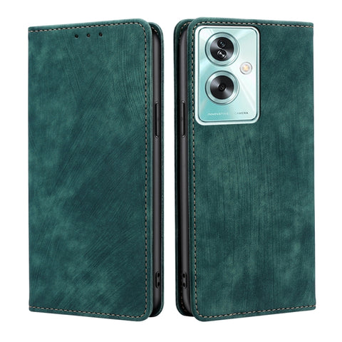 RFID Anti-theft Brush Magnetic Leather Phone Case, For OPPO A38 4G / A18 4G, For OPPO A2 Pro 5G, For OPPO A58 4G, For OPPO Reno10 5G / Reno10 Pro 5G Global, For OPPO A78 4G, For OPPO Reno10 Pro+ 5G, For OPPO A1 5G, For OPPO A79 5G