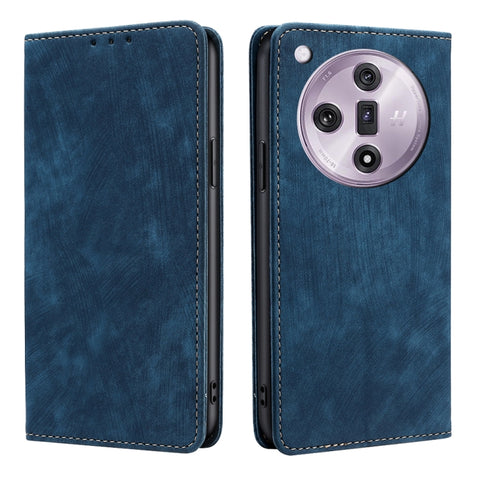 RFID Anti-theft Brush Magnetic Leather Phone Case, For OPPO Reno13 F 5G / 4G, For OPPO A3 5G India, For OPPO Reno12 F 5G, For OPPO A3 Pro 5G India, For OPPO Reno12 5G Global, For OPPO A60 4G Global, For OPPO Reno11 F 5G, For OPPO Find X7 5G            ...