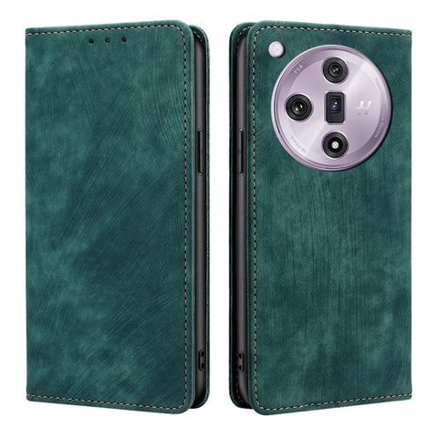 RFID Anti-theft Brush Magnetic Leather Phone Case, For OPPO Reno13 F 5G / 4G, For OPPO A3 5G India, For OPPO Reno12 F 5G, For OPPO A3 Pro 5G India, For OPPO Reno12 5G Global, For OPPO A60 4G Global, For OPPO Reno11 F 5G, For OPPO Find X7 5G            ...