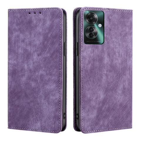 RFID Anti-theft Brush Magnetic Leather Phone Case, For OPPO Reno13 F 5G / 4G, For OPPO A3 5G India, For OPPO Reno12 F 5G, For OPPO A3 Pro 5G India, For OPPO Reno12 5G Global, For OPPO A60 4G Global, For OPPO Reno11 F 5G, For OPPO Find X7 5G            ...