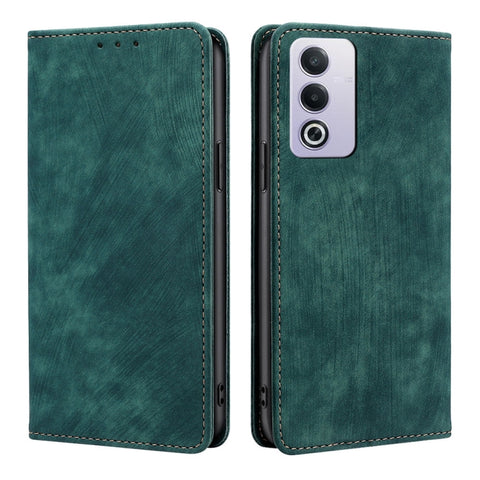 RFID Anti-theft Brush Magnetic Leather Phone Case, For OPPO Reno13 F 5G / 4G, For OPPO A3 5G India, For OPPO Reno12 F 5G, For OPPO A3 Pro 5G India, For OPPO Reno12 5G Global, For OPPO A60 4G Global, For OPPO Reno11 F 5G, For OPPO Find X7 5G            ...