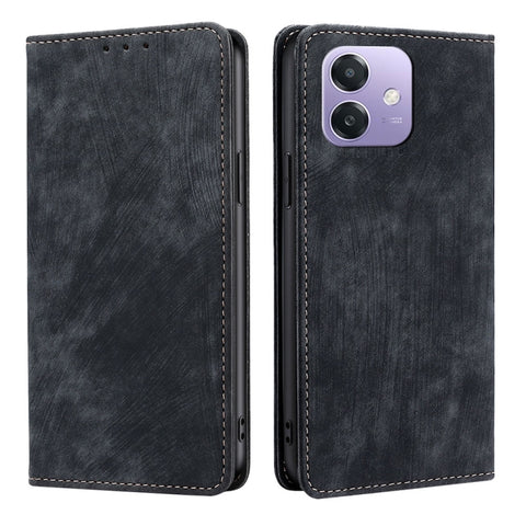 RFID Anti-theft Brush Magnetic Leather Phone Case, For OPPO Reno13 F 5G / 4G, For OPPO A3 5G India, For OPPO Reno12 F 5G, For OPPO A3 Pro 5G India, For OPPO Reno12 5G Global, For OPPO A60 4G Global, For OPPO Reno11 F 5G, For OPPO Find X7 5G            ...