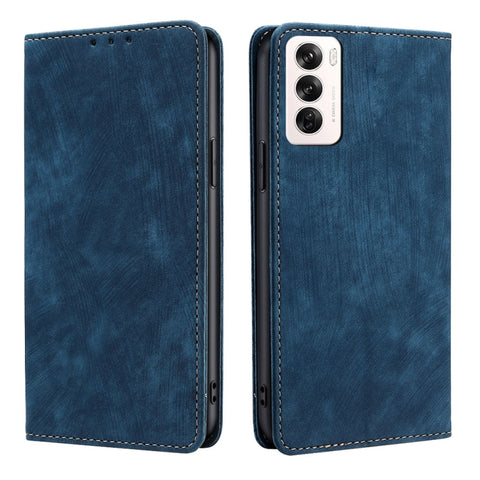 RFID Anti-theft Brush Magnetic Leather Phone Case, For OPPO Reno13 F 5G / 4G, For OPPO A3 5G India, For OPPO Reno12 F 5G, For OPPO A3 Pro 5G India, For OPPO Reno12 5G Global, For OPPO A60 4G Global, For OPPO Reno11 F 5G, For OPPO Find X7 5G            ...