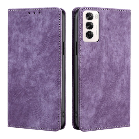 RFID Anti-theft Brush Magnetic Leather Phone Case, For OPPO Reno13 F 5G / 4G, For OPPO A3 5G India, For OPPO Reno12 F 5G, For OPPO A3 Pro 5G India, For OPPO Reno12 5G Global, For OPPO A60 4G Global, For OPPO Reno11 F 5G, For OPPO Find X7 5G            ...