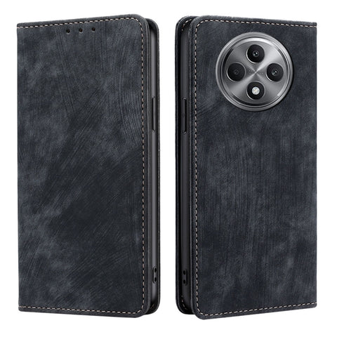 RFID Anti-theft Brush Magnetic Leather Phone Case, For OPPO Reno13 F 5G / 4G, For OPPO A3 5G India, For OPPO Reno12 F 5G, For OPPO A3 Pro 5G India, For OPPO Reno12 5G Global, For OPPO A60 4G Global, For OPPO Reno11 F 5G, For OPPO Find X7 5G            ...