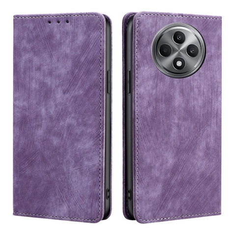 RFID Anti-theft Brush Magnetic Leather Phone Case, For OPPO Reno13 F 5G / 4G, For OPPO A3 5G India, For OPPO Reno12 F 5G, For OPPO A3 Pro 5G India, For OPPO Reno12 5G Global, For OPPO A60 4G Global, For OPPO Reno11 F 5G, For OPPO Find X7 5G            ...