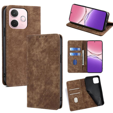 RFID Anti-theft Brush Magnetic Leather Phone Case, For OPPO K13 Turbo Pro 5G, For OPPO Reno14 F 5G, For OPPO A5x 5G Global, For OPPO A5 5G 2025 Global, For OPPO Find X8s+ 5G, For OPPO Find X8s 5G, For OPPO Find X8 Ultra 5G, For OPPO F29 5G Global      ...