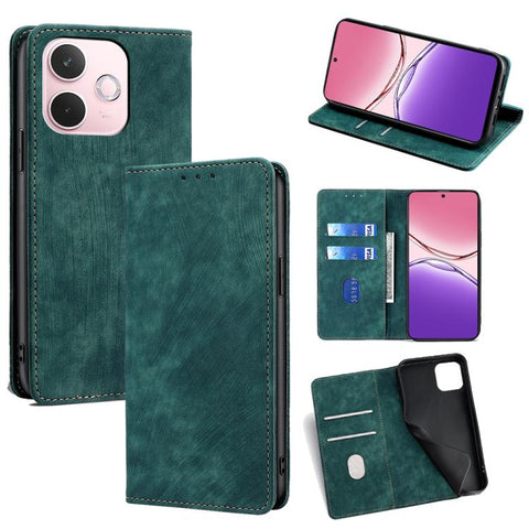 RFID Anti-theft Brush Magnetic Leather Phone Case, For OPPO K13 Turbo Pro 5G, For OPPO Reno14 F 5G, For OPPO A5x 5G Global, For OPPO A5 5G 2025 Global, For OPPO Find X8s+ 5G, For OPPO Find X8s 5G, For OPPO Find X8 Ultra 5G, For OPPO F29 5G Global      ...