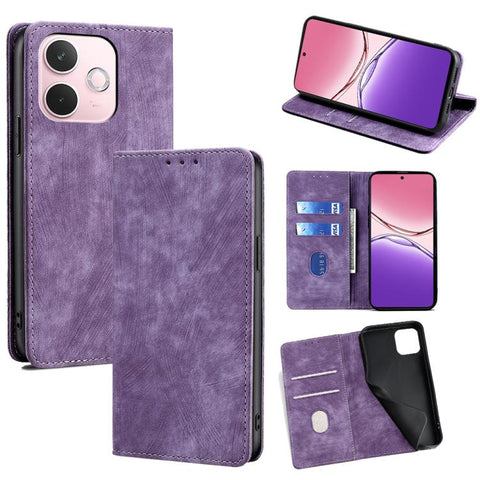 RFID Anti-theft Brush Magnetic Leather Phone Case, For OPPO K13 Turbo Pro 5G, For OPPO Reno14 F 5G, For OPPO A5x 5G Global, For OPPO A5 5G 2025 Global, For OPPO Find X8s+ 5G, For OPPO Find X8s 5G, For OPPO Find X8 Ultra 5G, For OPPO F29 5G Global      ...