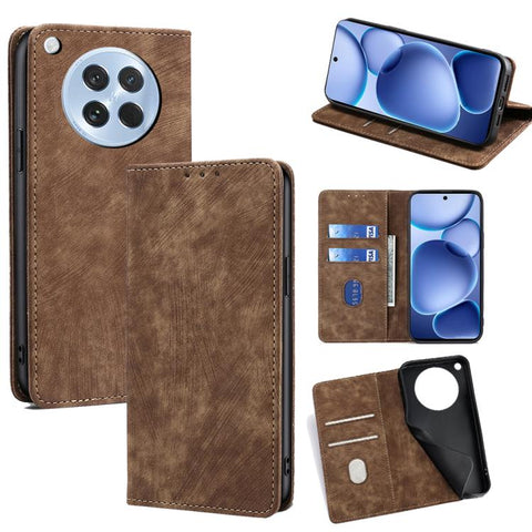 RFID Anti-theft Brush Magnetic Leather Phone Case, For OPPO K13 Turbo Pro 5G, For OPPO Reno14 F 5G, For OPPO A5x 5G Global, For OPPO A5 5G 2025 Global, For OPPO Find X8s+ 5G, For OPPO Find X8s 5G, For OPPO Find X8 Ultra 5G, For OPPO F29 5G Global      ...