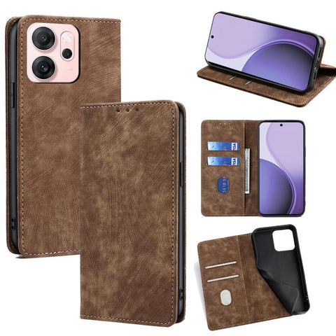 RFID Anti-theft Brush Magnetic Leather Phone Case, For OPPO K13 Turbo Pro 5G, For OPPO Reno14 F 5G, For OPPO A5x 5G Global, For OPPO A5 5G 2025 Global, For OPPO Find X8s+ 5G, For OPPO Find X8s 5G, For OPPO Find X8 Ultra 5G, For OPPO F29 5G Global      ...