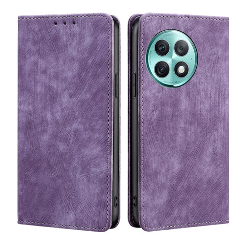 RFID Anti-theft Brush Magnetic Leather Phone Case, For OnePlus Ace 3V 5G, For OnePlus Nord CE4, For OnePlus Ace 2 Pro, For OnePlus Nord CE3 5G, For OnePlus Nord CE 3 Lite 5G