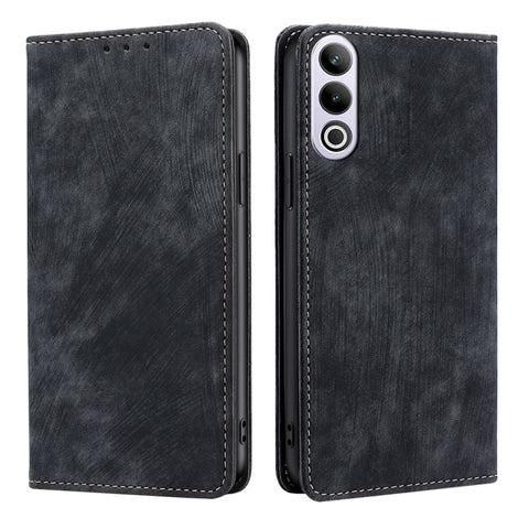 RFID Anti-theft Brush Magnetic Leather Phone Case, For OnePlus Ace 3V 5G, For OnePlus Nord CE4, For OnePlus Ace 2 Pro, For OnePlus Nord CE3 5G, For OnePlus Nord CE 3 Lite 5G