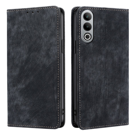 RFID Anti-theft Brush Magnetic Leather Phone Case, For OnePlus Ace 3V 5G, For OnePlus Nord CE4, For OnePlus Ace 2 Pro, For OnePlus Nord CE3 5G, For OnePlus Nord CE 3 Lite 5G