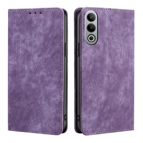RFID Anti-theft Brush Magnetic Leather Phone Case, For OnePlus Ace 3V 5G, For OnePlus Nord CE4, For OnePlus Ace 2 Pro, For OnePlus Nord CE3 5G, For OnePlus Nord CE 3 Lite 5G
