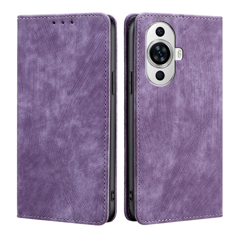 RFID Anti-theft Brush Magnetic Leather Phone Case, For Huawei Mate 60, For Huawei Enjoy 60 Pro / nova 11i, For Huawei Enjoy 60X, For Huawei nova 11 Pro 4G / 11 Ultra 4G, For Huawei nova 11 4G