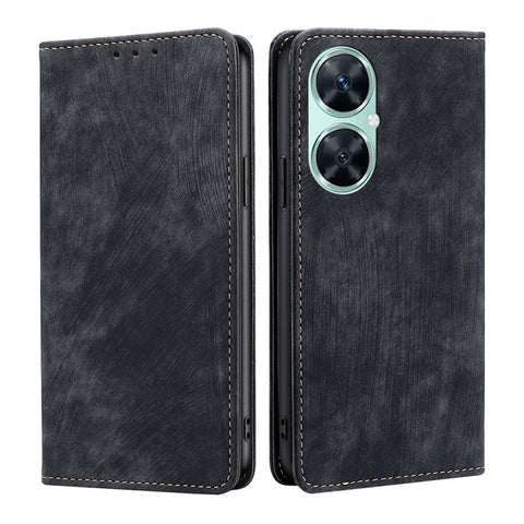 RFID Anti-theft Brush Magnetic Leather Phone Case, For Huawei Mate 60, For Huawei Enjoy 60 Pro / nova 11i, For Huawei Enjoy 60X, For Huawei nova 11 Pro 4G / 11 Ultra 4G, For Huawei nova 11 4G