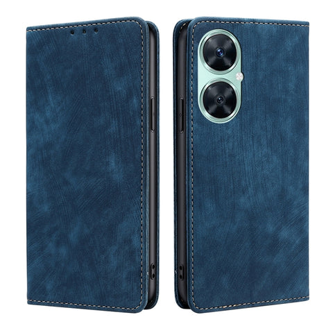 RFID Anti-theft Brush Magnetic Leather Phone Case, For Huawei Mate 60, For Huawei Enjoy 60 Pro / nova 11i, For Huawei Enjoy 60X, For Huawei nova 11 Pro 4G / 11 Ultra 4G, For Huawei nova 11 4G