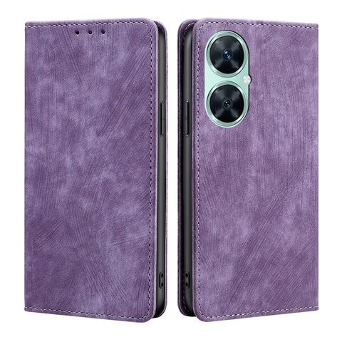 RFID Anti-theft Brush Magnetic Leather Phone Case, For Huawei Mate 60, For Huawei Enjoy 60 Pro / nova 11i, For Huawei Enjoy 60X, For Huawei nova 11 Pro 4G / 11 Ultra 4G, For Huawei nova 11 4G
