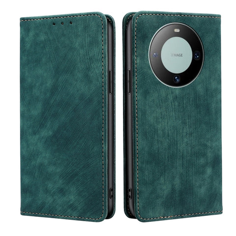RFID Anti-theft Brush Magnetic Leather Phone Case, For Huawei Mate 60, For Huawei Enjoy 60 Pro / nova 11i, For Huawei Enjoy 60X, For Huawei nova 11 Pro 4G / 11 Ultra 4G, For Huawei nova 11 4G