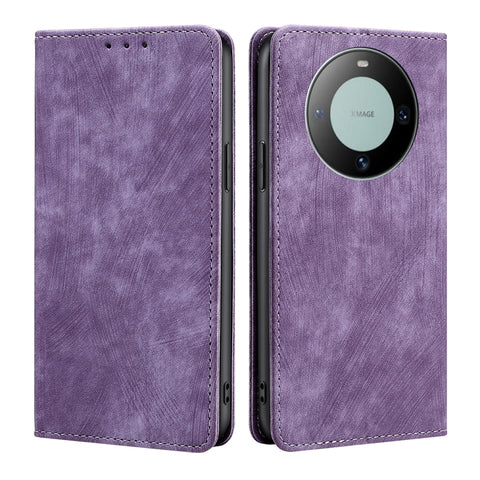 RFID Anti-theft Brush Magnetic Leather Phone Case, For Huawei Mate 60, For Huawei Enjoy 60 Pro / nova 11i, For Huawei Enjoy 60X, For Huawei nova 11 Pro 4G / 11 Ultra 4G, For Huawei nova 11 4G