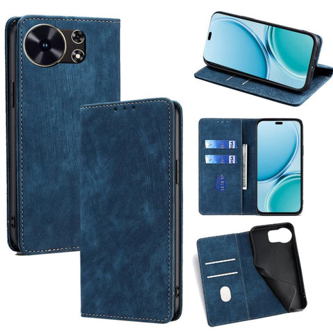 RFID Anti-theft Brush Magnetic Leather Phone Case, For Huawei Enjoy 90 Pro Max 5G, For Huawei Enjoy 90 Plus 5G, For Huawei nova 15 Ultra, For Huawei nova 15 Pro, For Huawei nova 15, For Huawei Mate 80 Pro Max 5G, For Huawei Mate 80 5G                  ...