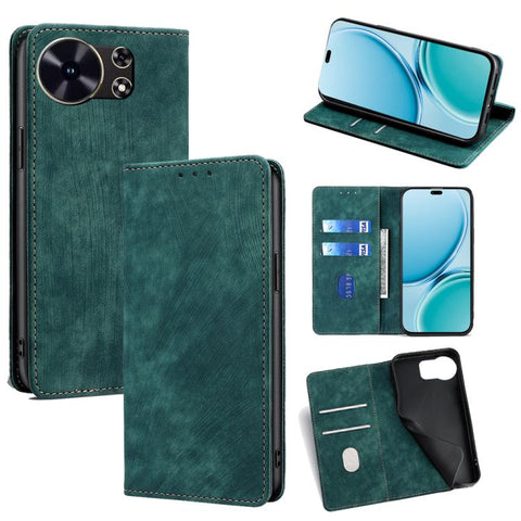 RFID Anti-theft Brush Magnetic Leather Phone Case, For Huawei Enjoy 90 Pro Max 5G, For Huawei Enjoy 90 Plus 5G, For Huawei nova 15 Ultra, For Huawei nova 15 Pro, For Huawei nova 15, For Huawei Mate 80 Pro Max 5G, For Huawei Mate 80 5G                  ...